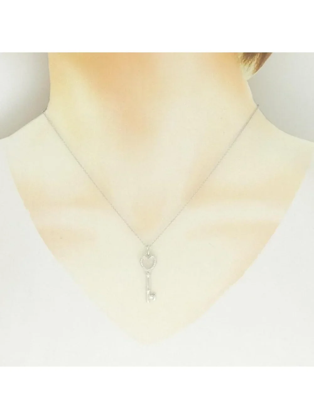 Tiffany & Co Heart Key Mini Necklace